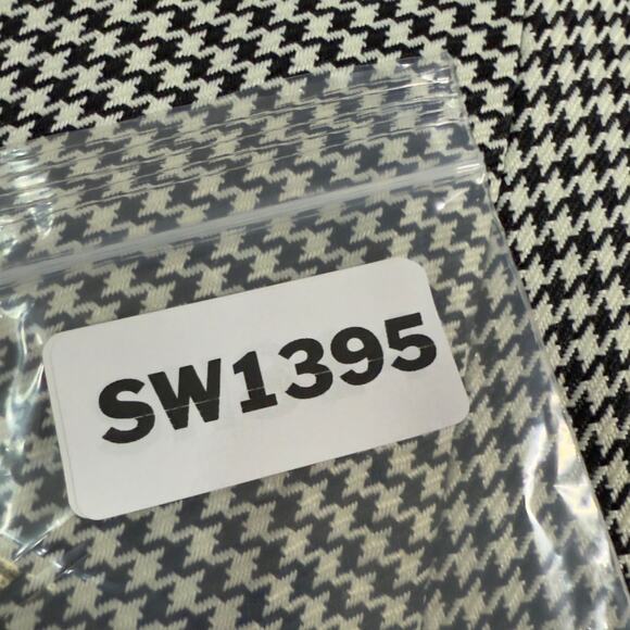 Jason Wu M Womens Houndstooth Wrap Mini Dress Black White NWOT - Picture 10 of 11